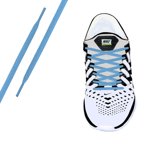 Baby Blue Oval Athletic Lace