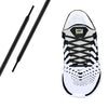 Black Reflective Oval Athletic Laces