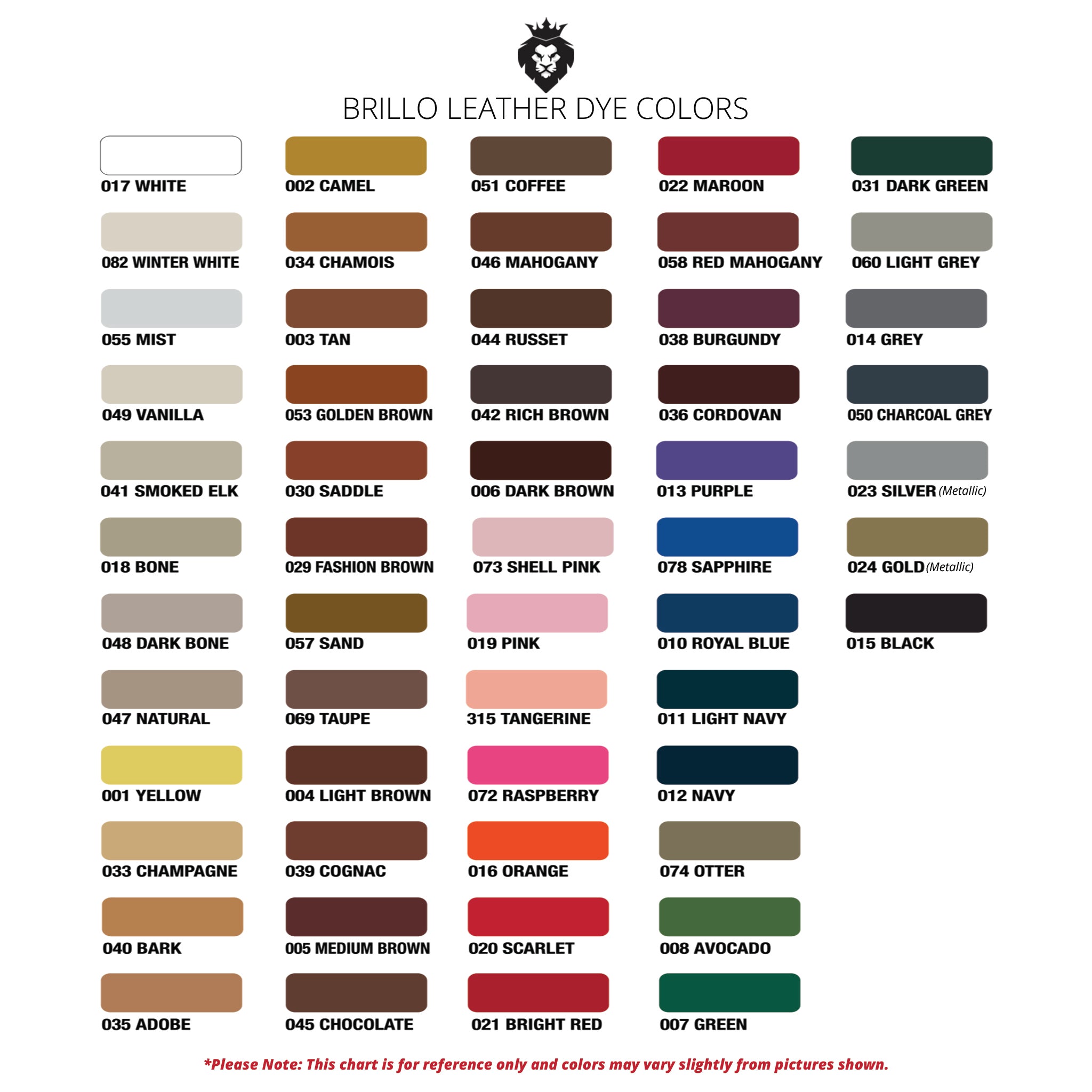 Brillo LEATHER COLOR SPRAY PAINT DYE - Colors & Protects - Leather Vinyl  Plastic
