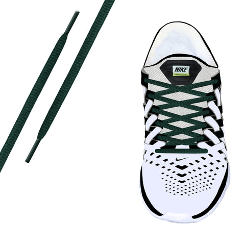 Forest Green Oval Athletic Lace
