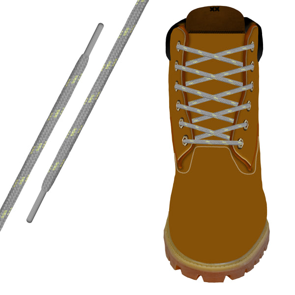 Grey/Gold Kevlar® Xtreme™ Round Boot Lace