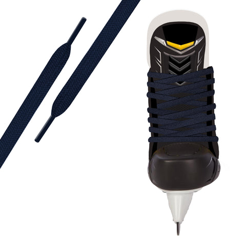 Navy Pro Waxed Hockey Skate Lace