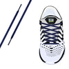 Navy & White Piping Oval Athletic Lace