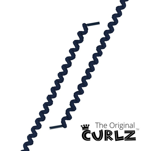 Navy Curlz™ No-Tie Lace