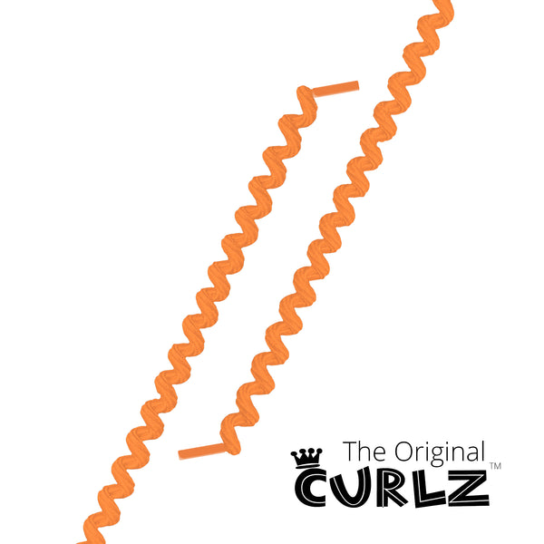 Neon Orange Curlz™ No-Tie Lace