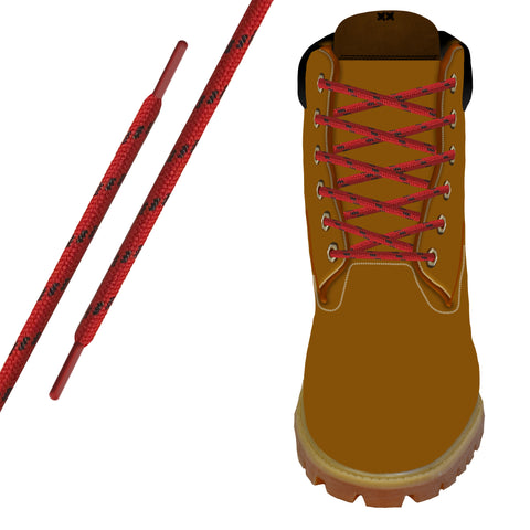Red/Black Kevlar® Xtreme™  Round Boot Lace